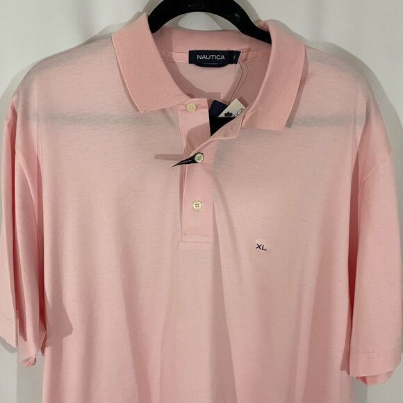 NWT Nautica Pink Polo Shirt - Picture 1 of 6